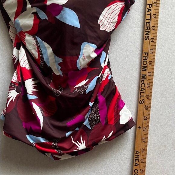 Athleta Square Neck Floral Tankini Swim Top/ Bottom Sz M - Picture 8 of 14
